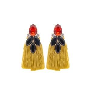 Custom Jewelry Bohemian Tassel Fashion Bead Statement Earrings for Women