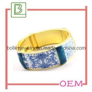 Metal Enamel Bangle Bracelet (RL017)