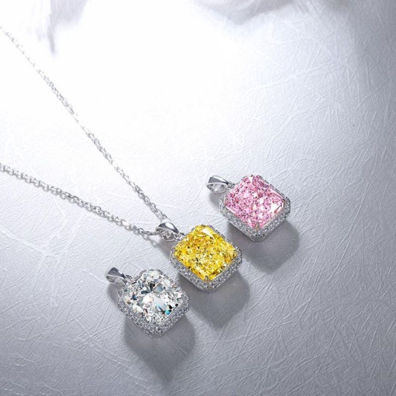 Fashion Jewellery 925 Sterling Silver Jewelry Pendant Gmestone Necklace