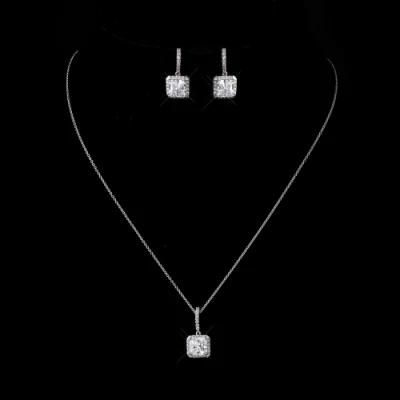 Elegant Cubic Zirconia Jewelry Set, Wedding Jewelry Set, Bridal Jewelry Set, Pearl Jewelry Set