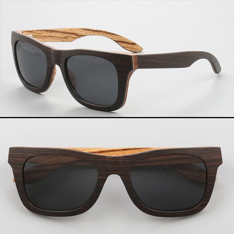 Wood Wooden Sunglasses with Mirror Lens New Model