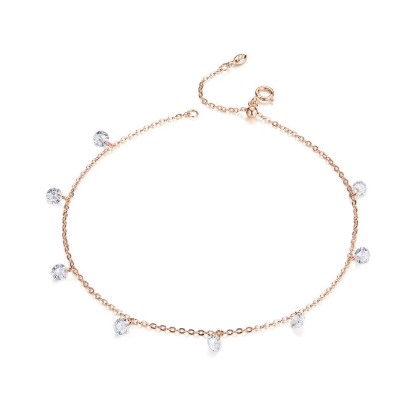 Fashion Initial a Gold Plated Anklet