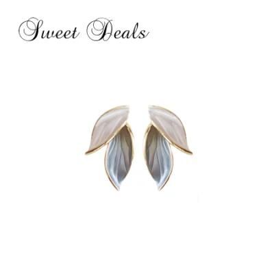 2022 New One Touch Blue Stud Earrings Silver Needle Fashion Jewelry