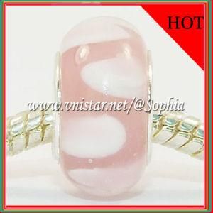Pink Glass Beads for Bracelets