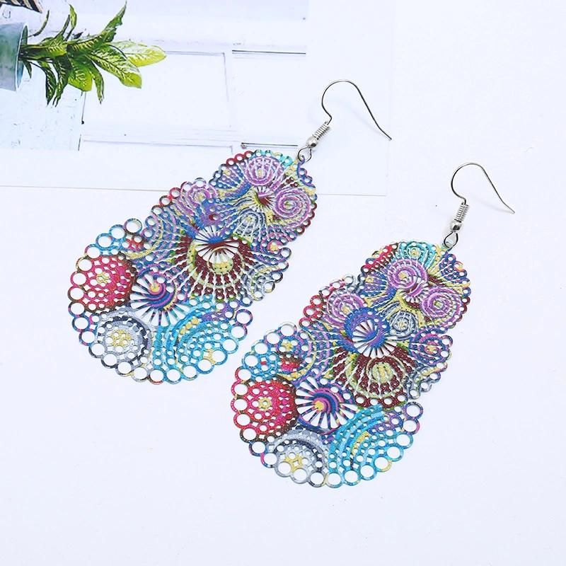 Wholesale Fashion Colorful Earrings Layered Designs for Women