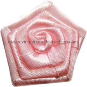 Handmade 10mm Satin Rose Bow and Flower for Decoration
