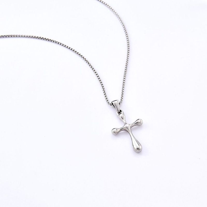 Fashion Stainless Steel Jewelry Cross Pendant Necklace Collection for Religious Souvenir Gift Design
