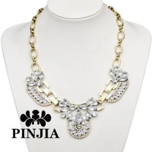 Golden Chain Crystal Fashion Jewelry Necklace