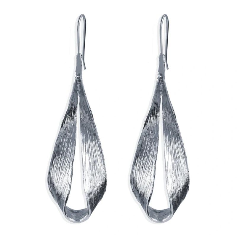Fashion Metal Silver Drop Earring