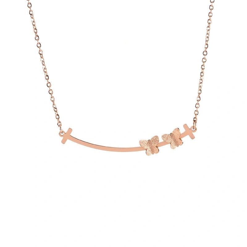 Manufacturer Custom Fashion Jewelry Necklace High Quality Waterproof 14K Gold Jewelry Wholesale Woman Butterfly Chain Fashion Jewelry for Women