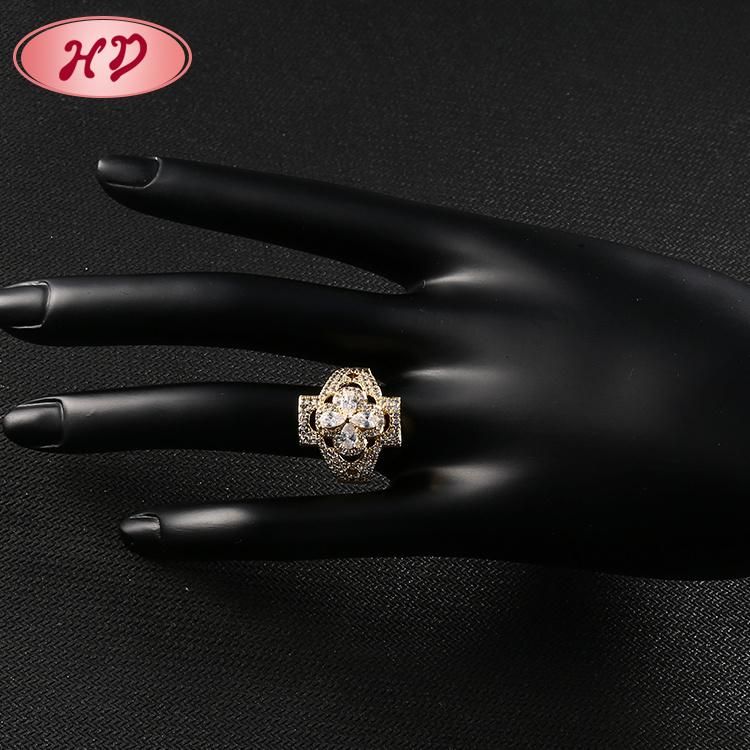 18K Gold Plated Fashion Wedding Engagement Man Jewelry Stainless Steel Silver Finger Rings Design