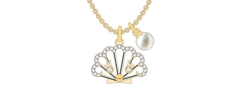 New Product Ocean Series Cute Shell Shape Jewelry Set