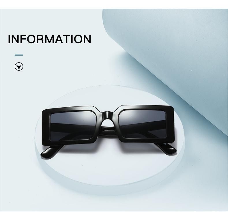 Foreign Trade Sunglasses Women Square Small Frame Silver Light Green Dazzling Sunglasses