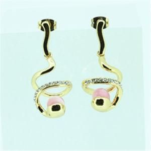 Rose Flower Hollow out Fashion Hoop Earring 2014 (A06933E1W)