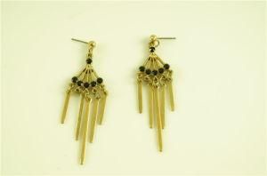Fashion Stone with Alloy Bar Earring