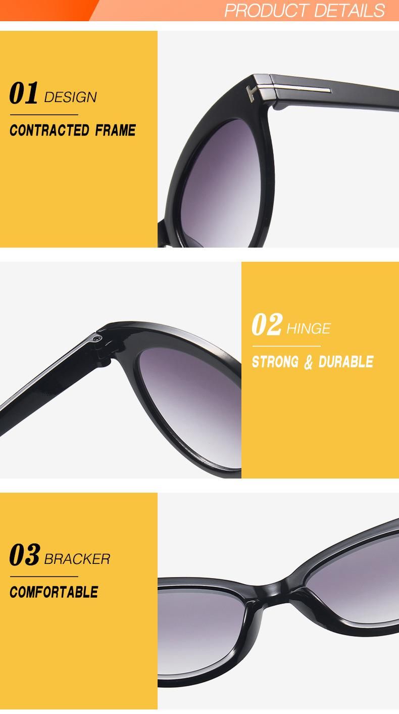 New Retro Round Frame Sunglasses T-Shaped Trend Sunglasses