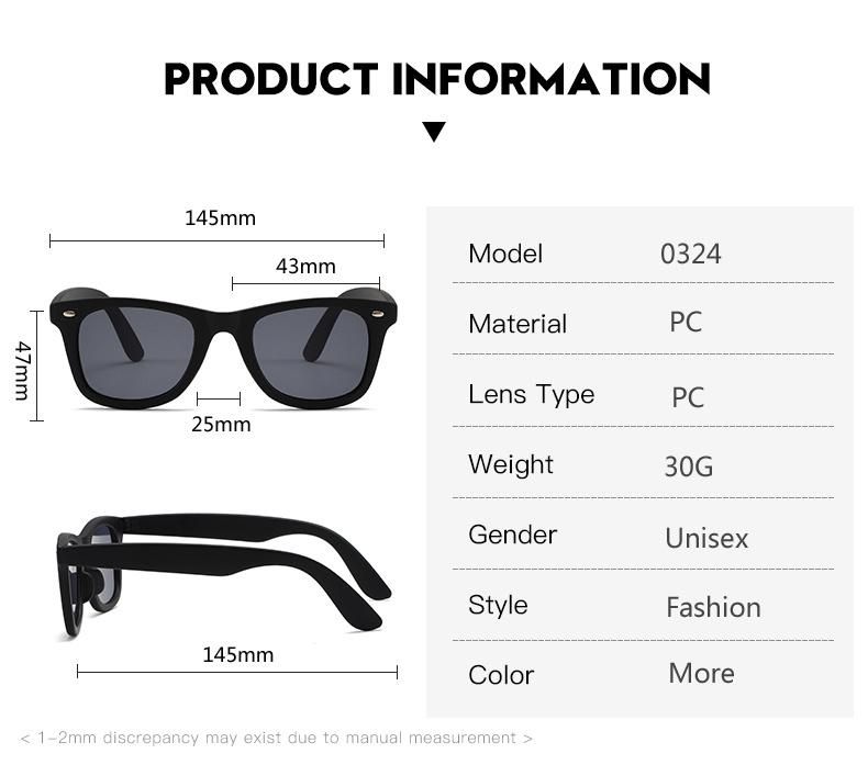 Wholesale Unisex Plastic Shades Mirror Polarized Women Men Sunglasses