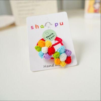 Rinbow Flower Crochet Hair Clips Ym220