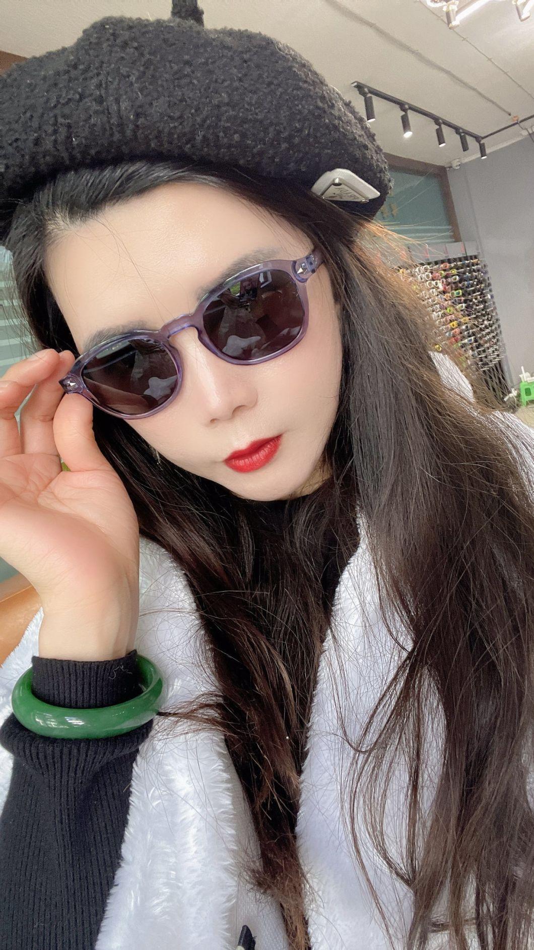 Eugenia Newest 2021 New Clear Purple Blue Square Vintage Ins Fashion Smallsize Frame Women Trendy Shade Fashion Drop Shipping Designer Sunglasses