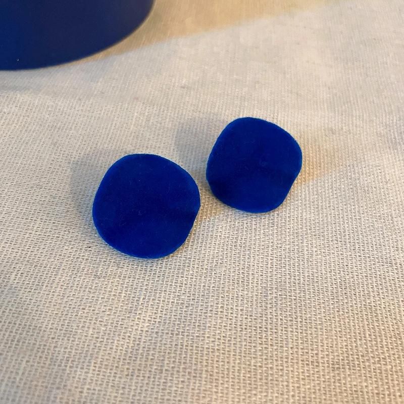 925 Silver Needle French Klein Blue Color Sets Earrings Fashion Jewelry Retro Style Earrings for Women