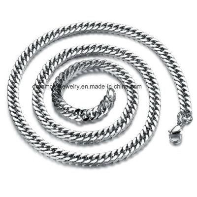 Wholesale High Quality Stock Stainless Steel Fashion Chain Necklace with Custom Length Long