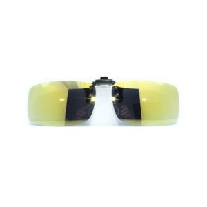 Smart Polarized Clip on Sunglasses with Flip-up and Lightweight Over Prescription Glasses for Man or Woman