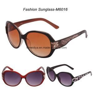 Plastic Women Sunglass, Leather Ornaments (UV, FDA, CE) (M6016)