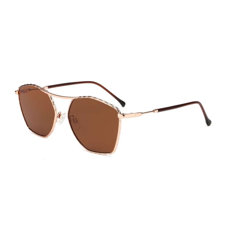Latest Fashion New Design Stylish PC Lense Metal Sunglasses in Stock