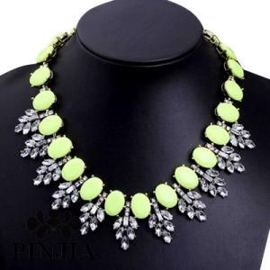 Acrylic Rhinestone Funky Bib Necklace Fashion Jewelry Necklace