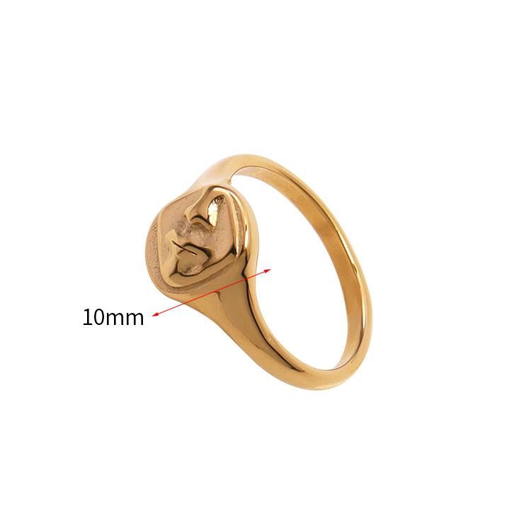 Manufacturer Custom Jewelry High Quality No Fade Celebrity Happy Face Ring Jewellery