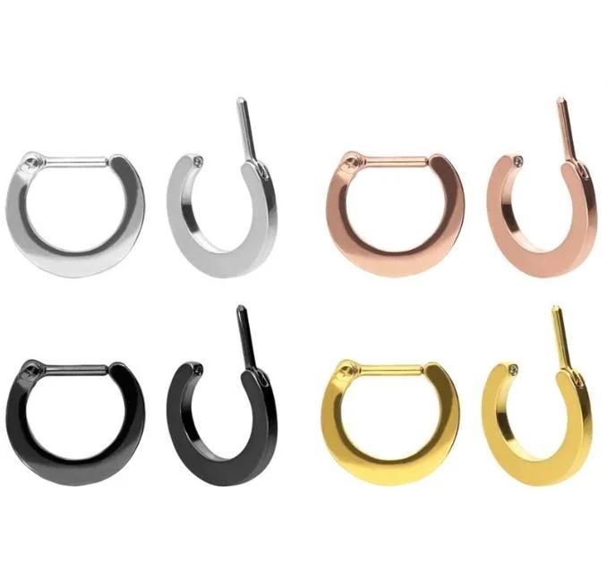 316L Surgical Steel Septum Clicker Nose Piercing Ring Body Piercing Jewelry