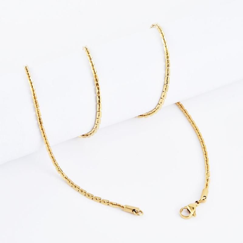 Promotional Gifts Fashion Accessories Jewelry Stainless Steel Boston Chain Ladies Necklace