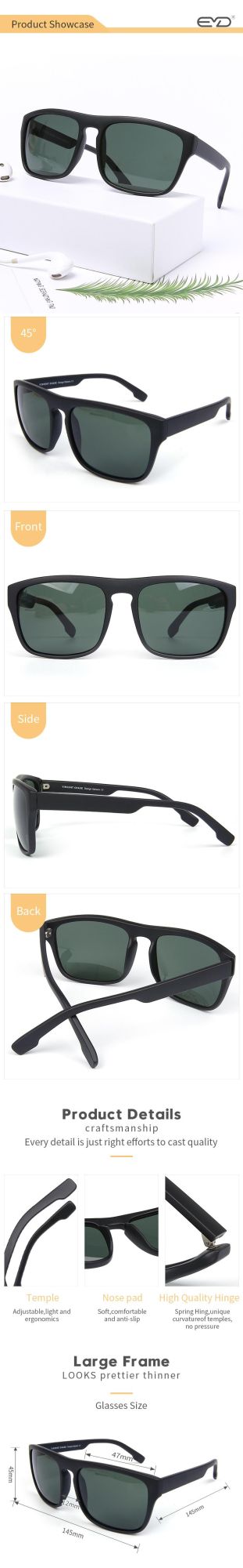Atrovirens Lens Sunglasses High Quality Green Eyewer Wholesale Promotional Custom Logo Sunglass