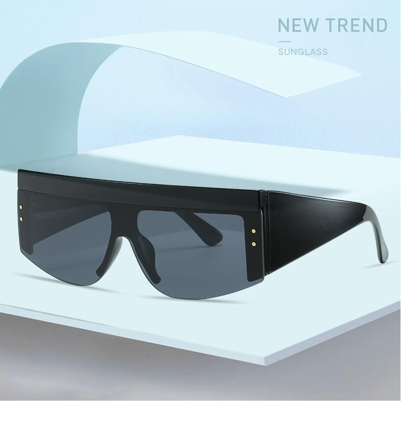 Large-Frame Wide-Brimmed Sunglasses, Retro Midin One-Piece Goggles Sports Cycling Glasses