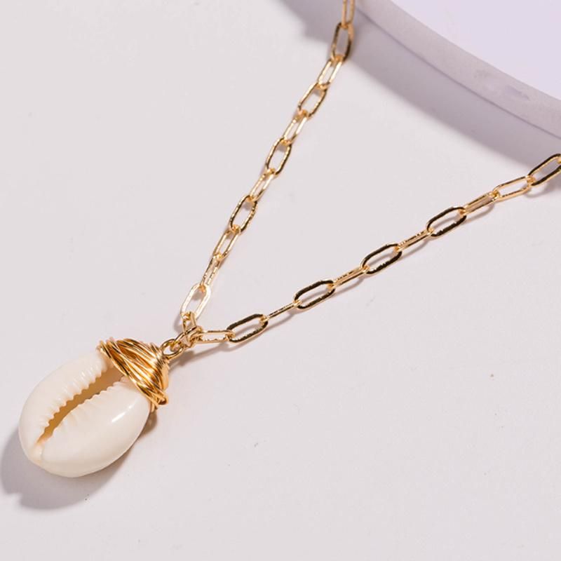 Fashion Jewelry Multi Layers Drop Necklace with Chain and Pearl Charm