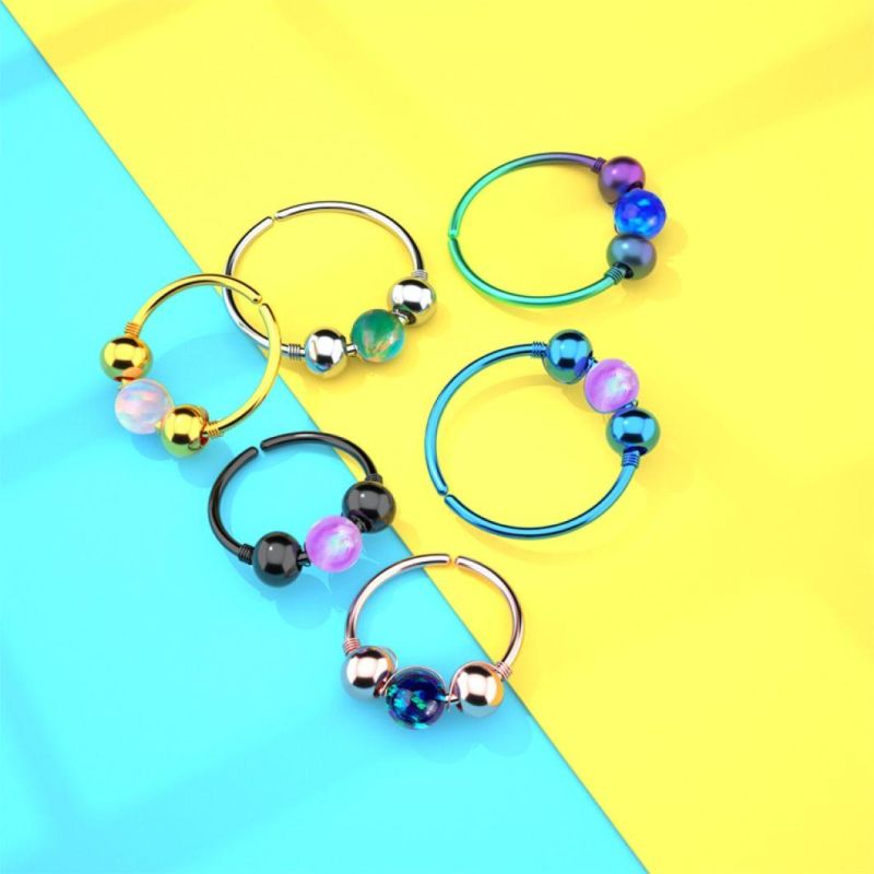 G23 Titanium Nose Ring Hoop Cartilage Hoop Septum Piercing