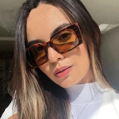 2022 Popular Vintage Shades Square Oversized Sun Glasses Wholesale Custom Fashion Design Hot Selling Women Fancy UV400 Women Trendy Sunglasses