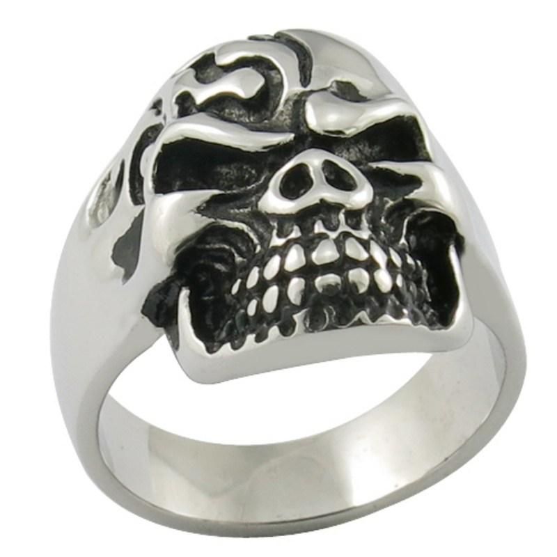 Men Skull Biker Ring Fashion Jewelry