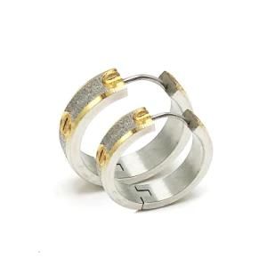 New Jewelry Man Silver Stainless Steel Fashion Stud Earring