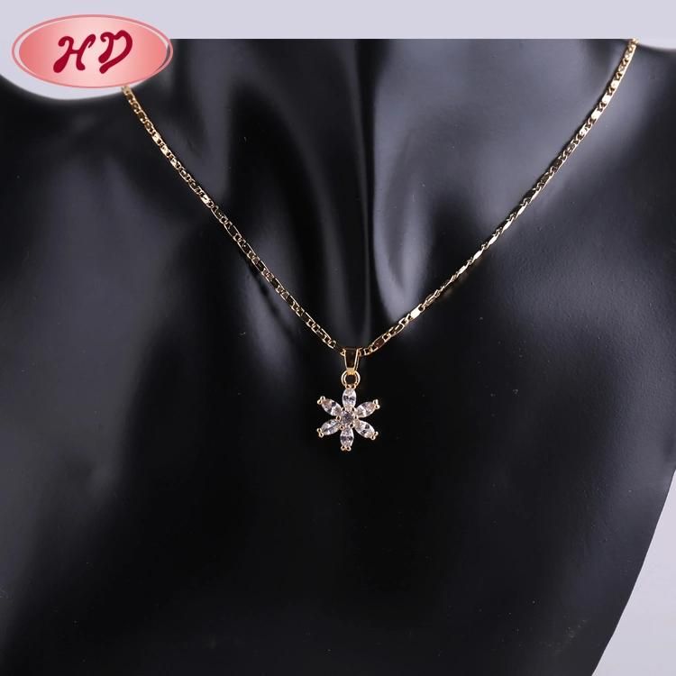 Costume Hengdian Wholesale Fashion Imitation Gold Plated Pendant Earring Sets Necklace Jewelry