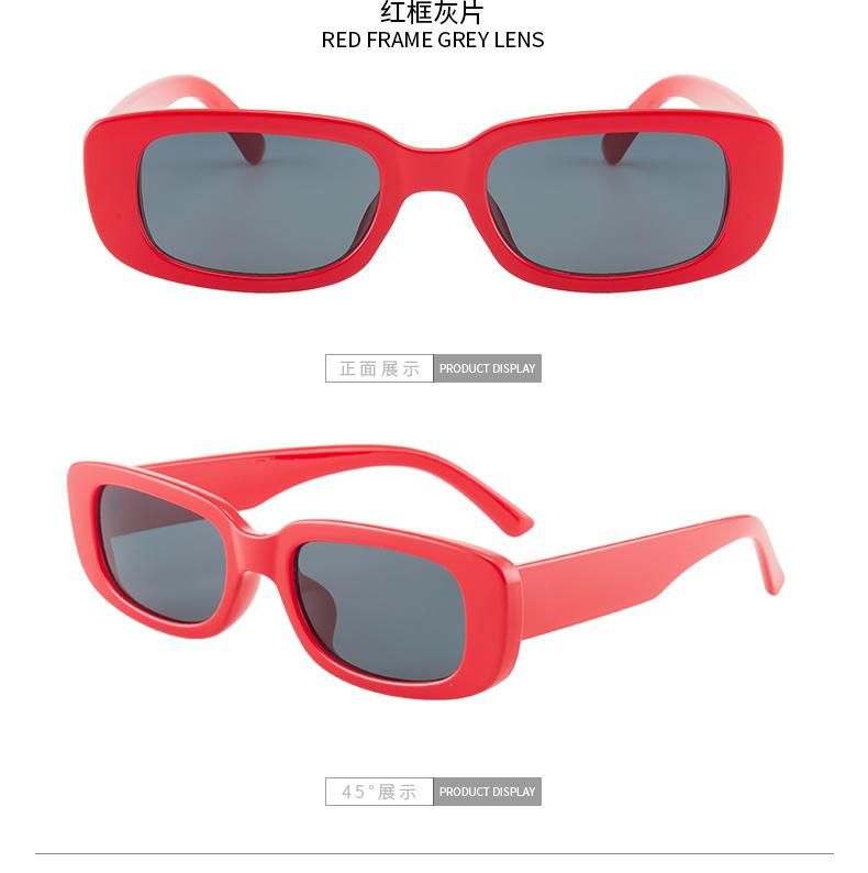 2021 Fashion Newest Custom Logo Popular Orange Pink Gradient Shades Sunglasses UV400 Small Square Women Sun Glasses