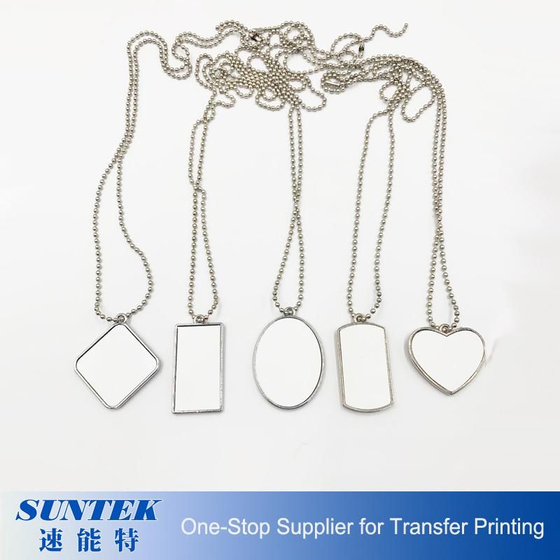 Sublimation Blank Metal Jewelry- Heart to Heart Necklace