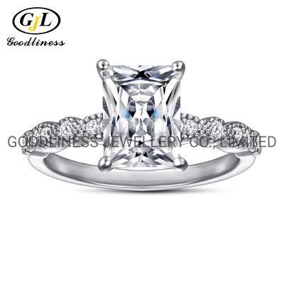 Silver Infinity Gold Plated Wedding Engagement Diamond Rings for Women
