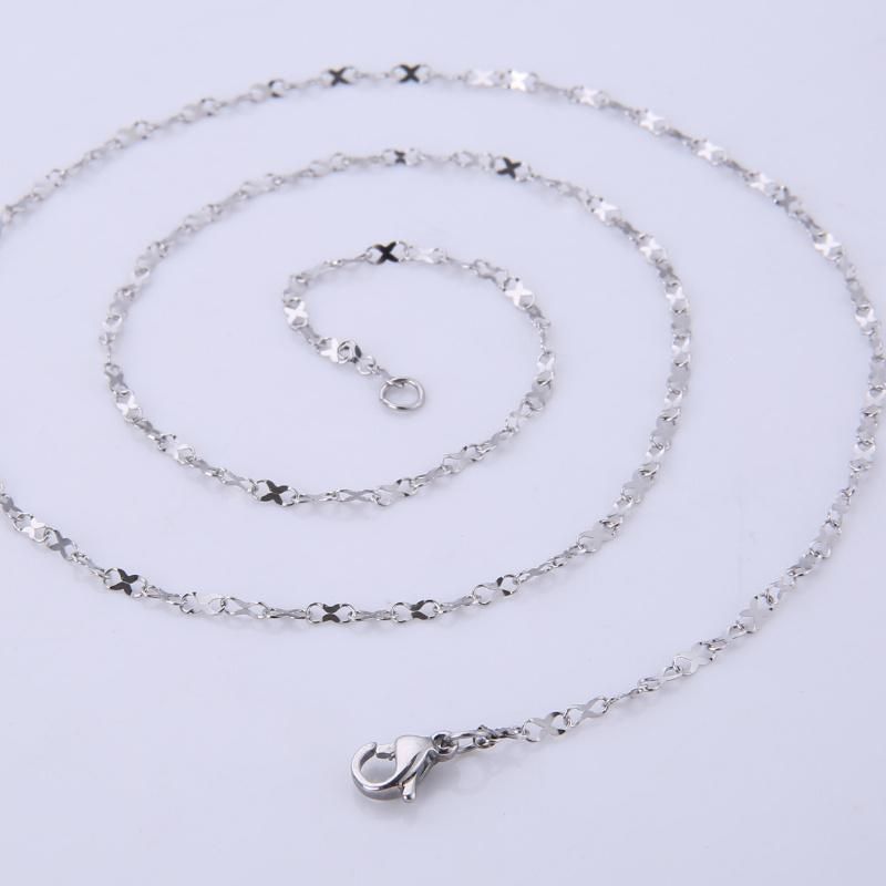Stainless Steel Polished Eight- Figure Chain for Jewelry Accessories Necklace