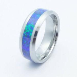 Fashion Fire Opal Tungsten Rings Jewelry