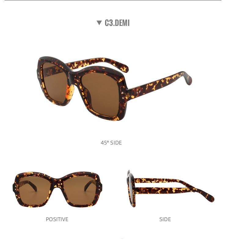 2022 Sunglasses for Women Designer Newest Trending Big Frame Sun Glasses Shades