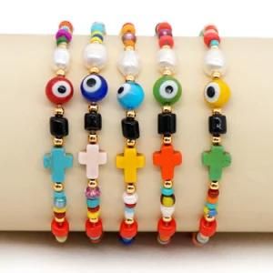 Wrap Toy Rainbow Bangle Moonstone Bracelet Colorful Beaded Bracelet