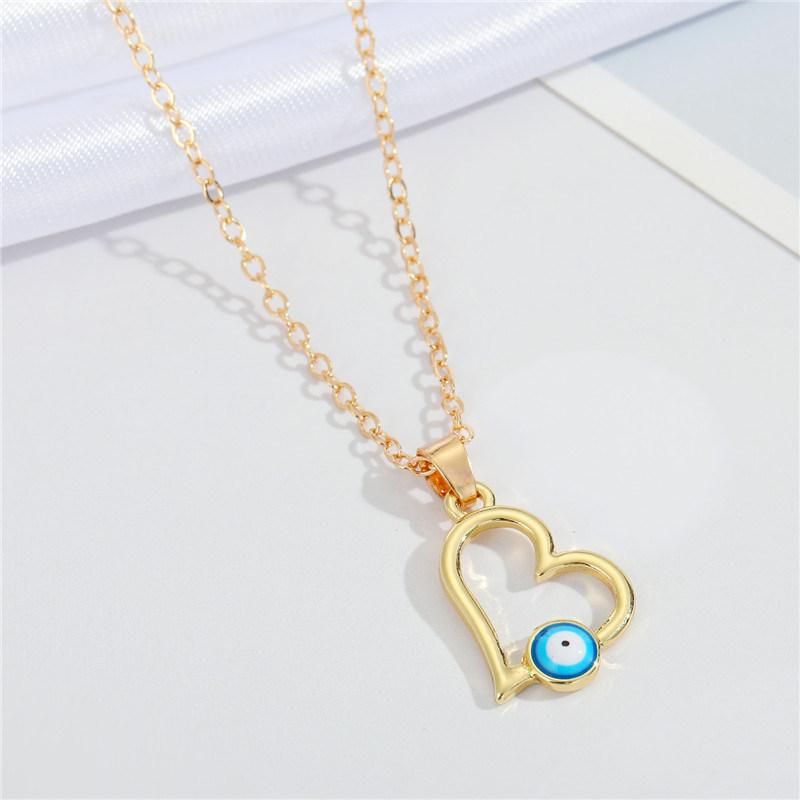 Golden Personality Demon Eye Pendant Necklace