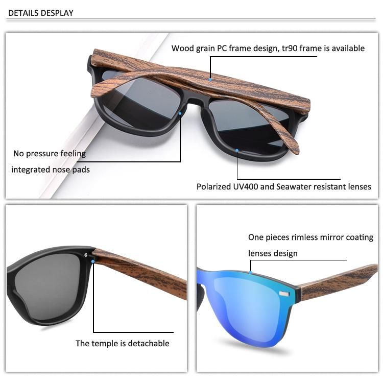 Ultralight Tr90 Glasses Frame Square Sun Glasses Male UV400 Travel Goggle Mirror Polarized Sunglasses