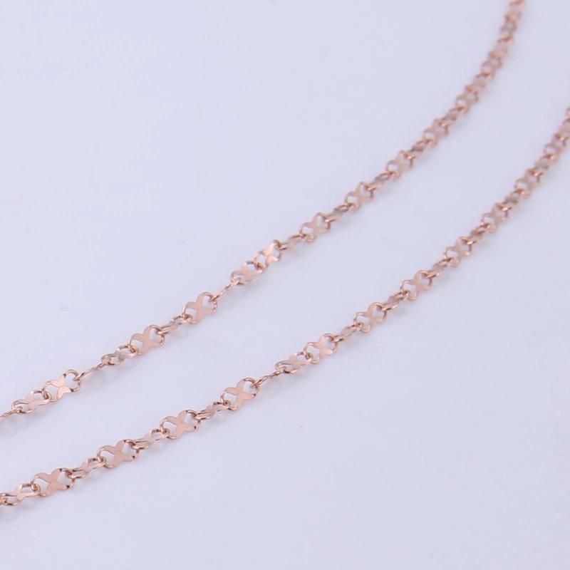 316L Stainless Steel Chain Gold Plated Shiny 8 Shaped Link Chain Necklace for Jewelry Necklace Making